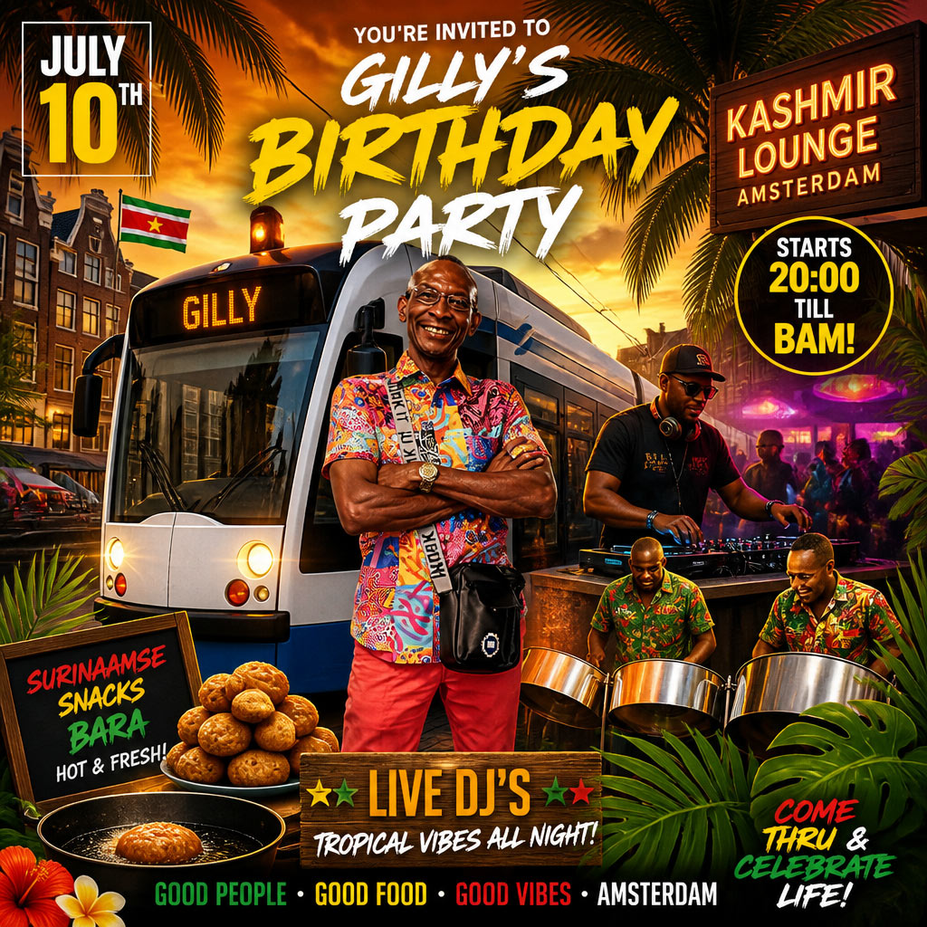 Gilly’s B-day bash tot BAM